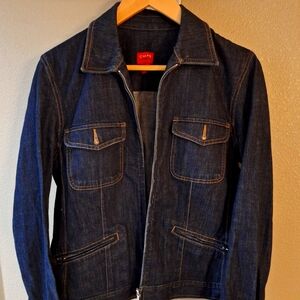 EUC Chaps Blue Denim Jacket- Women's Size L